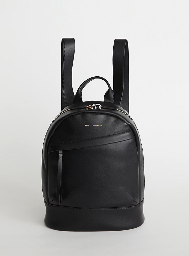 WANT Les Essentiels Black Piper leather mini backpack for error
