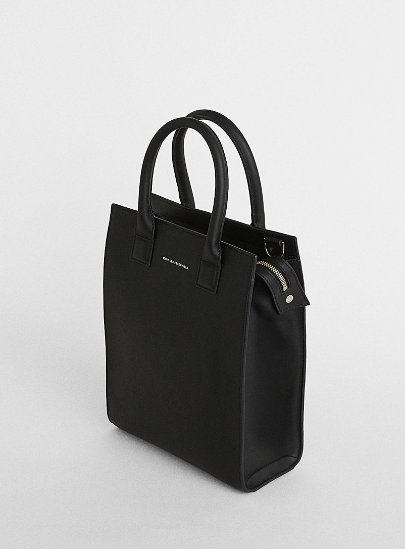 WANT Les Essentiels Black Mini Aberdeen structured leather tote for error