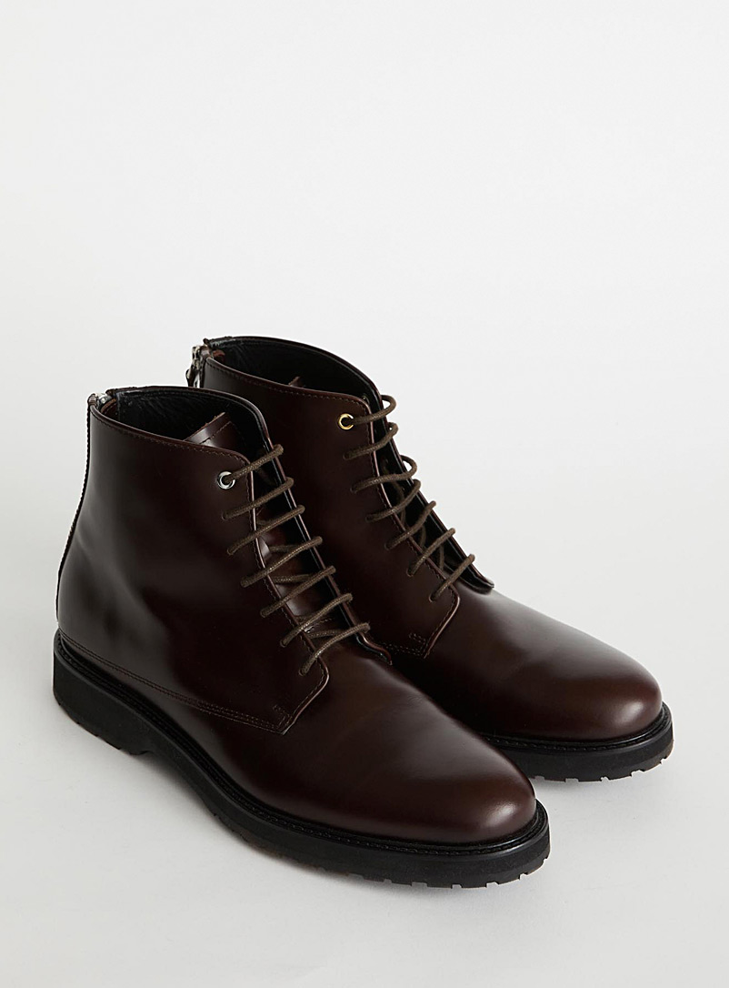WANT Les Essentiels Brown Montoro lugged derby boots Men for error