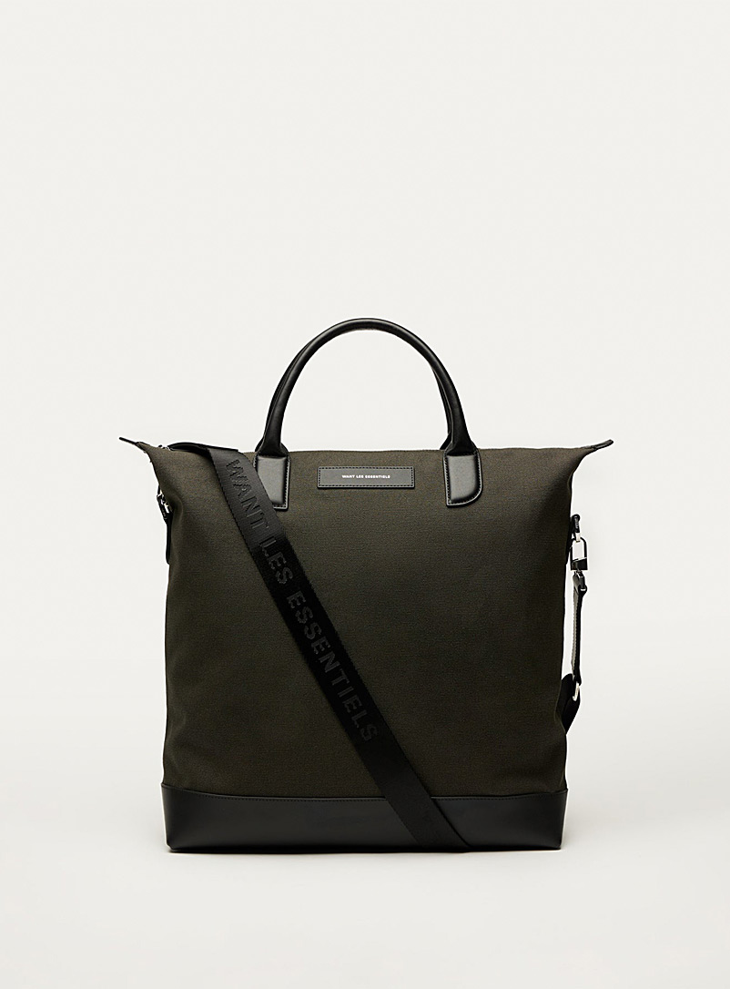 WANT Les Essentiels Mossy Green O'Hare organic cotton tote for error