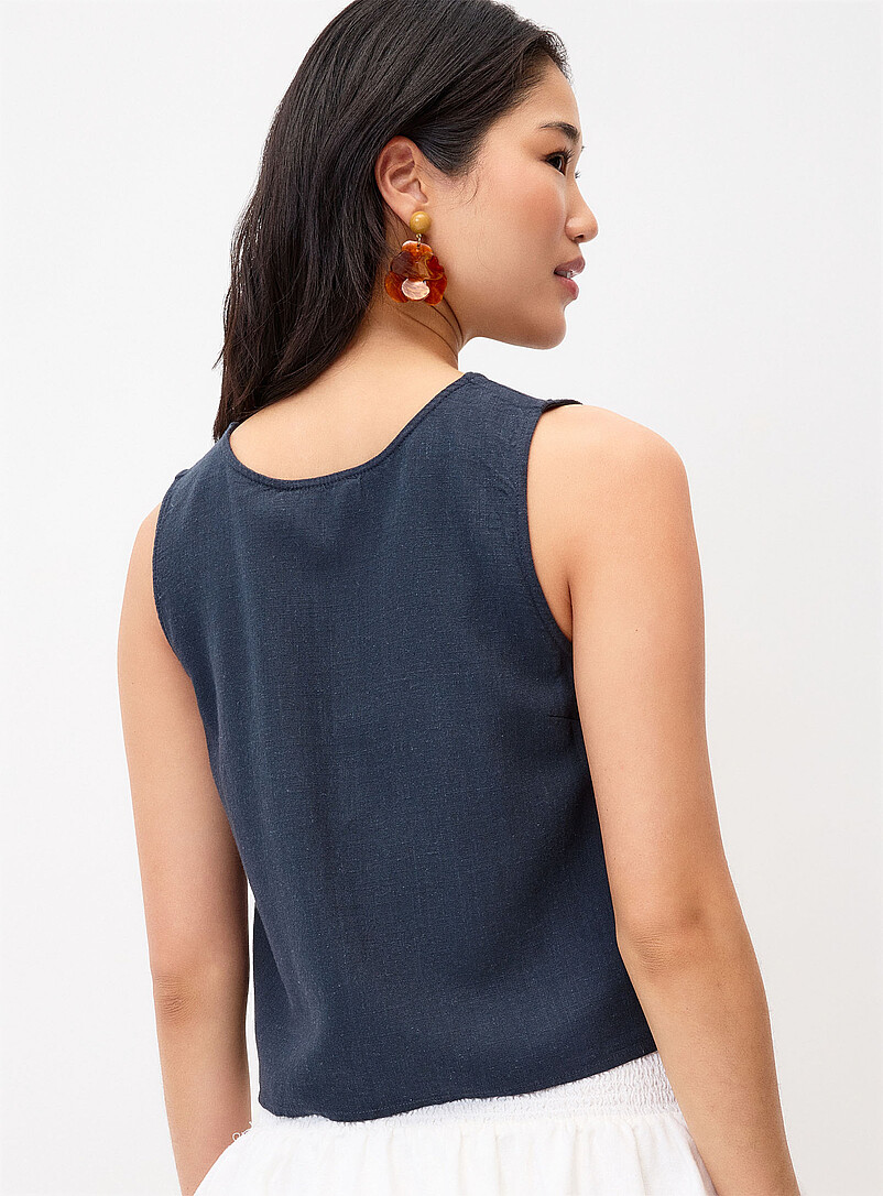Twik: La camisole r&eacute;versible &agrave; boucles Sauge pour femme