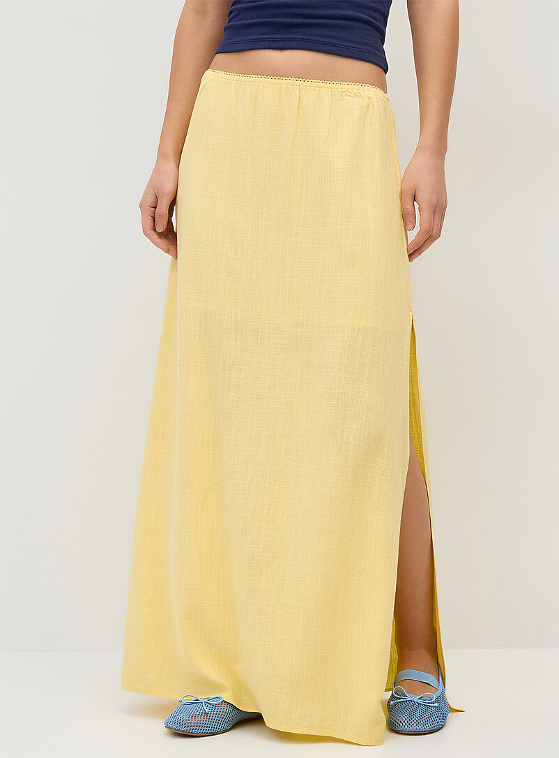 Linen-blend maxi skirt product image 2