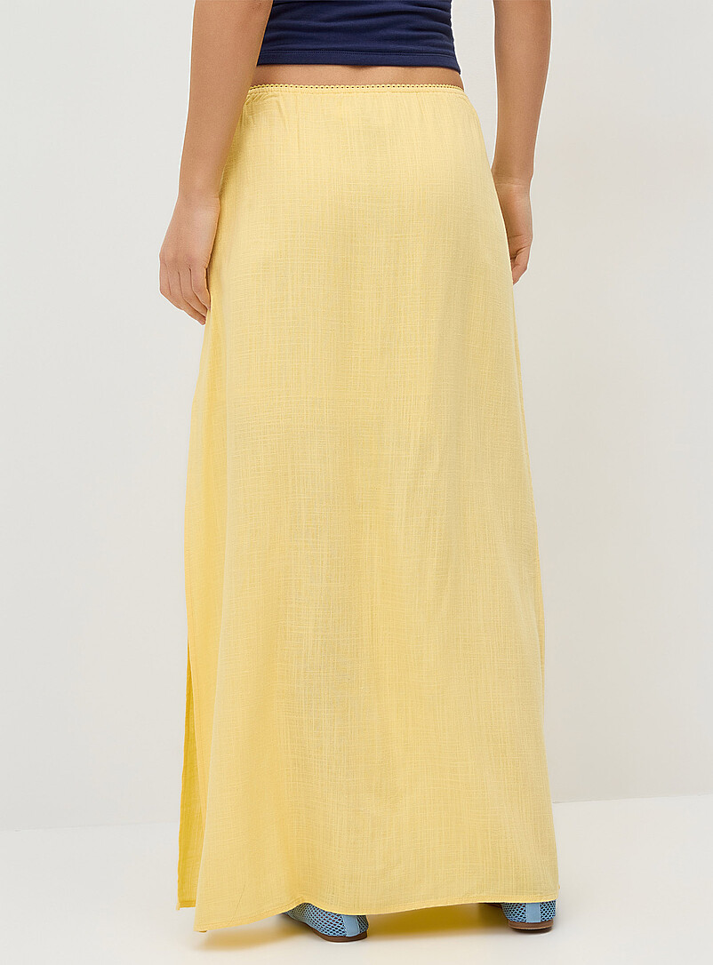 Linen-blend maxi skirt product image 3
