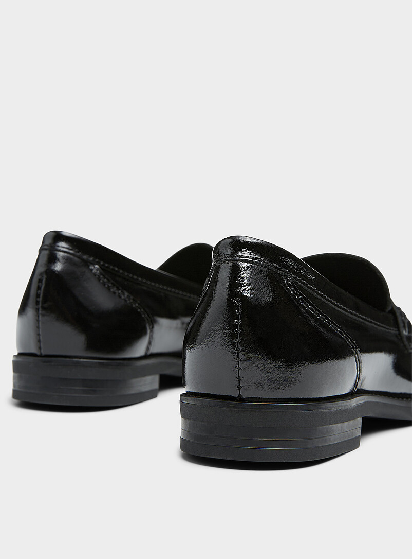 Simons Burgundy Patent leather penny loafers <b>Made in Spain</b> Women for women