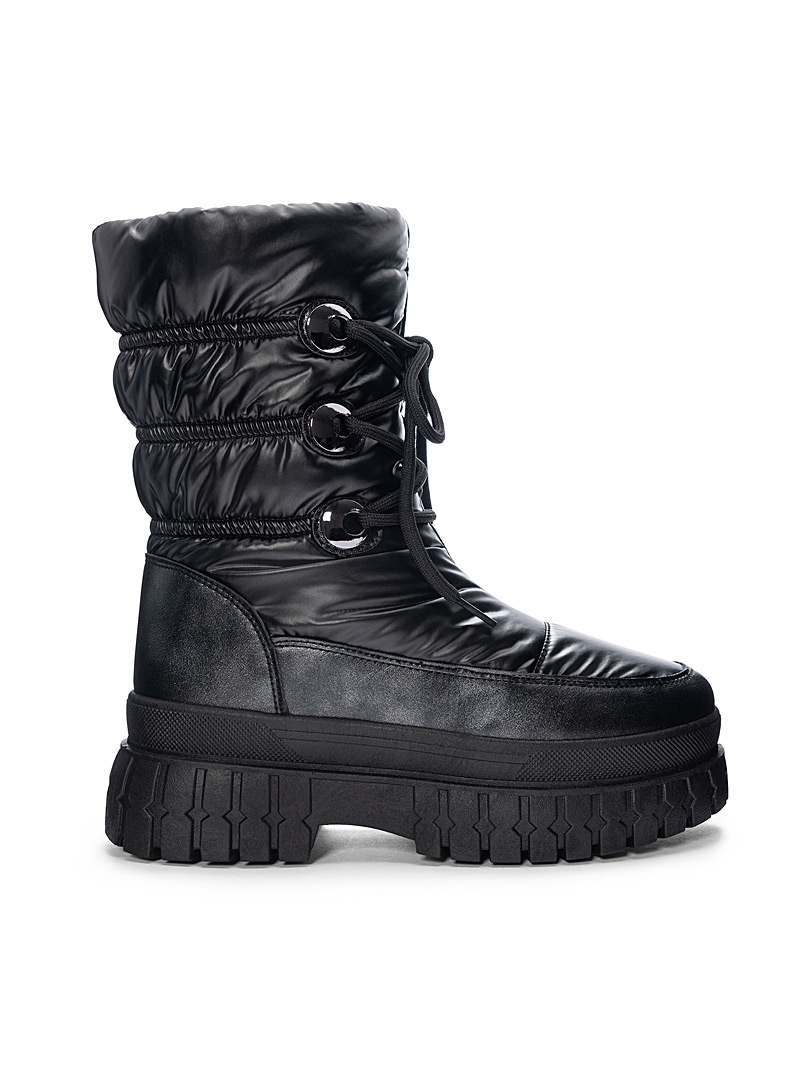 Dirty Laundry Black Dawning notch sole padded boots Women for error