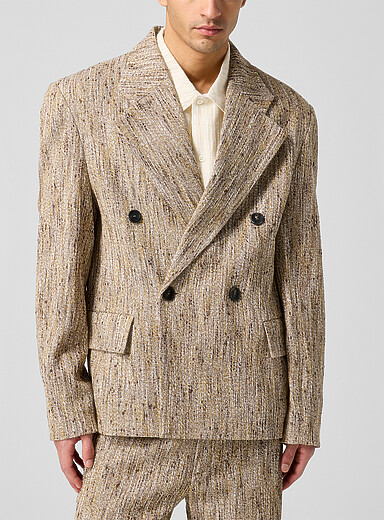 Donovan speckled double-breasted blazer