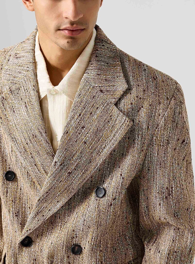 Donovan speckled double-breasted suit jacket product image 2