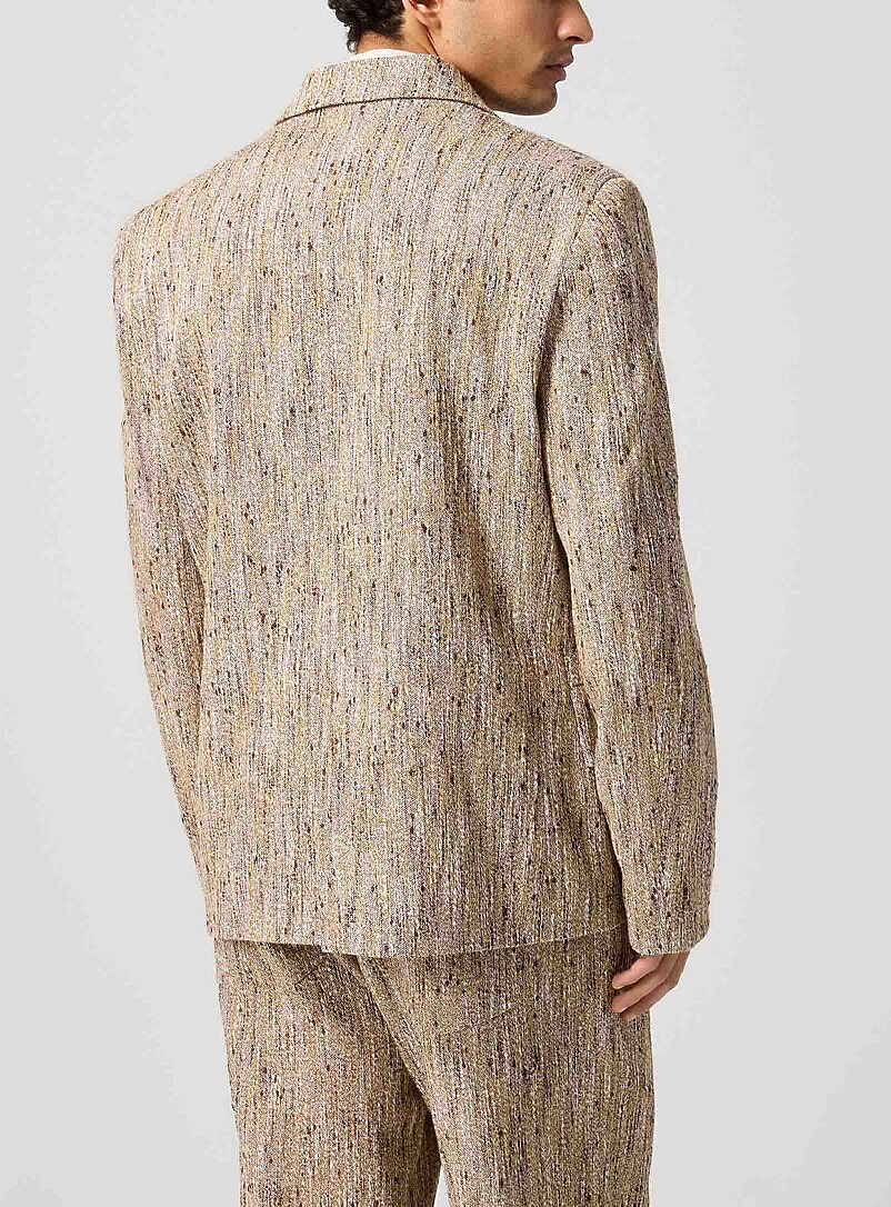 Donovan speckled double-breasted suit jacket product image 3