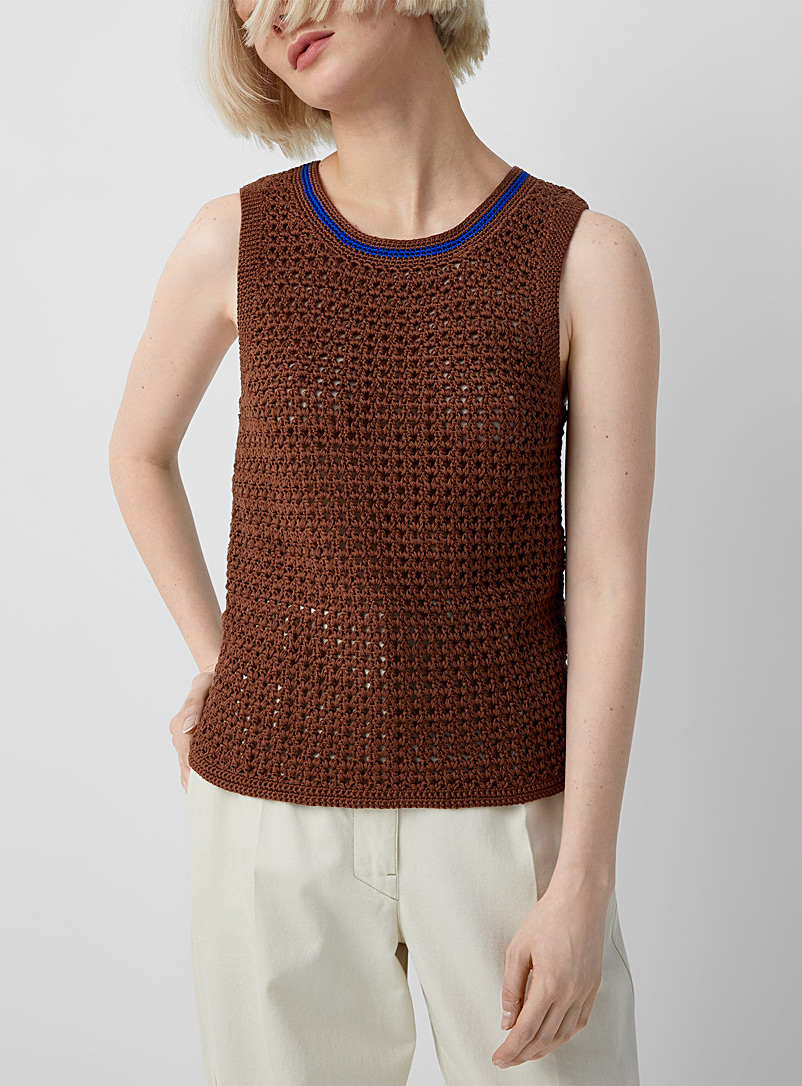 Wales Bonner Brown The Dance knit top for women