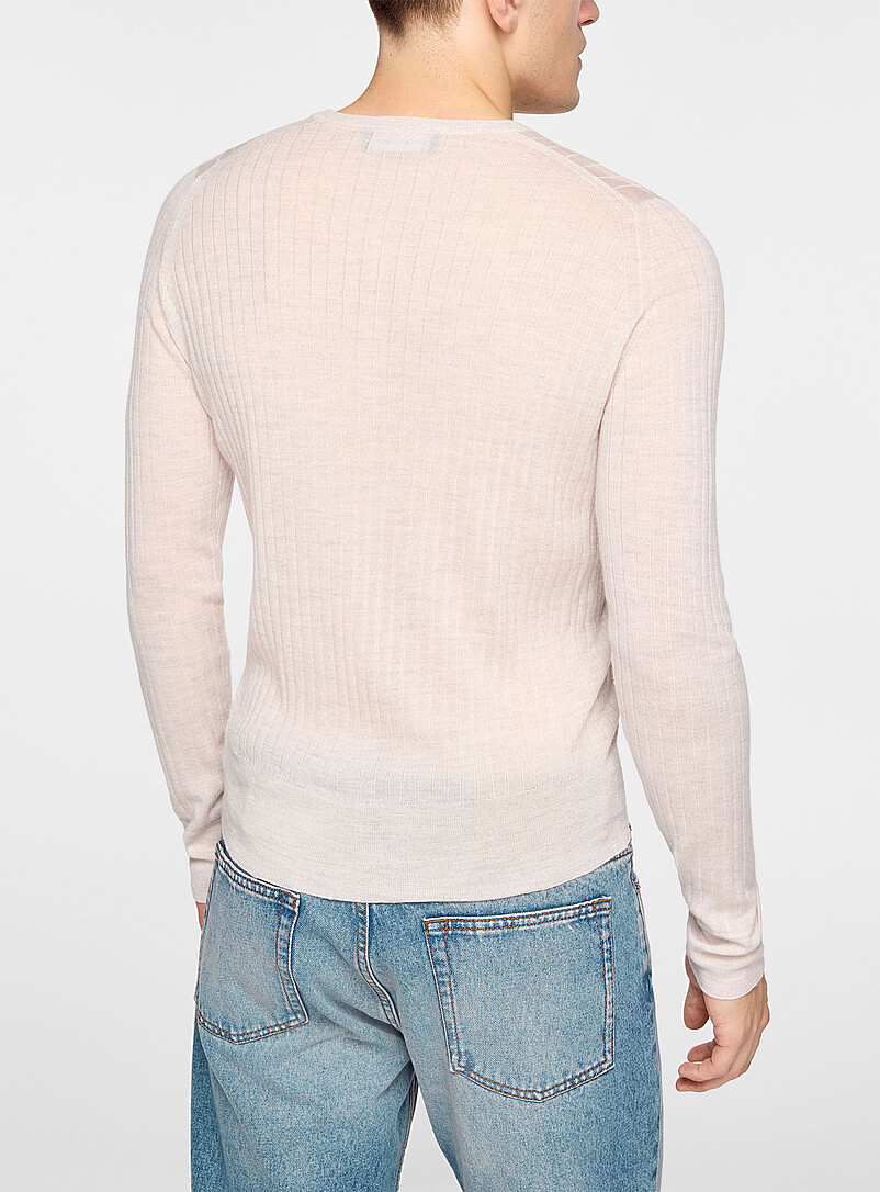 Nile rib-knit Henley sweater Unisex product image 3