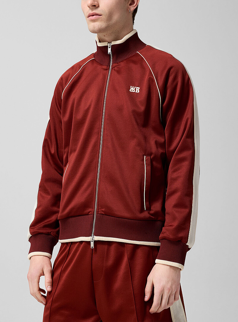 Motion Crochet Stripe Track Jacket