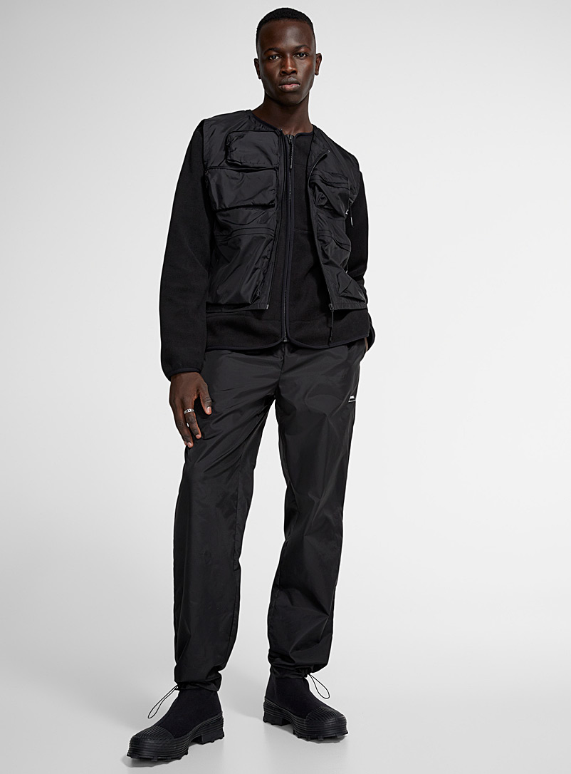 Rains: Le pantalon de nylon taille confort Coupe droite Noir pour homme