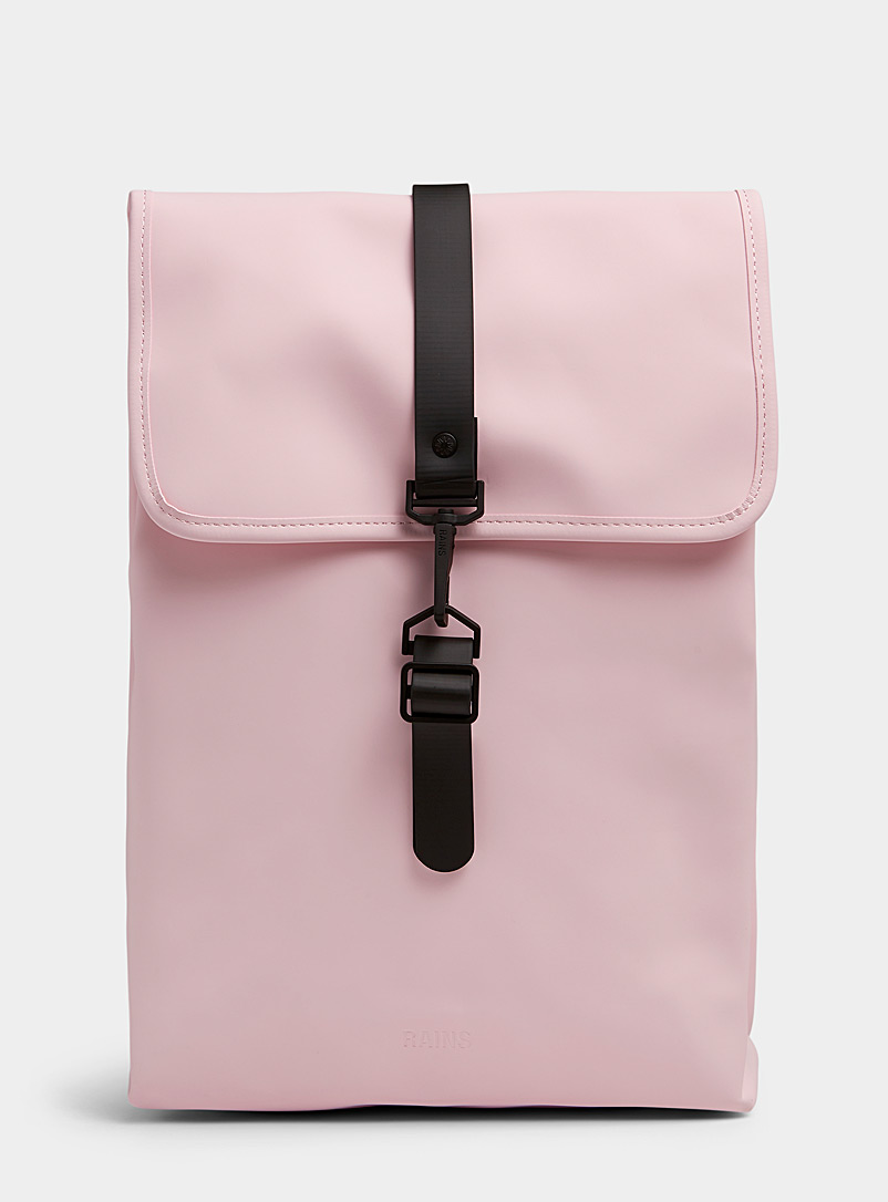 Rains Dusky Pink Rucksack waterproof backpack for women