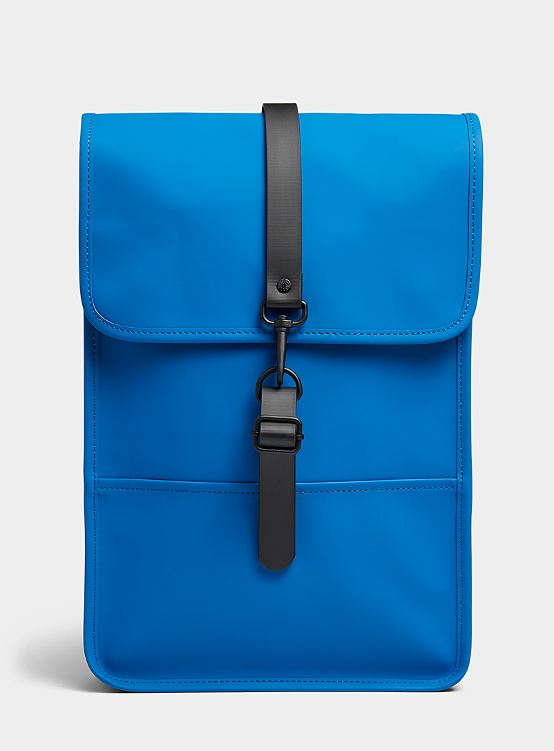 Rains Blue Minimalist backpack for women