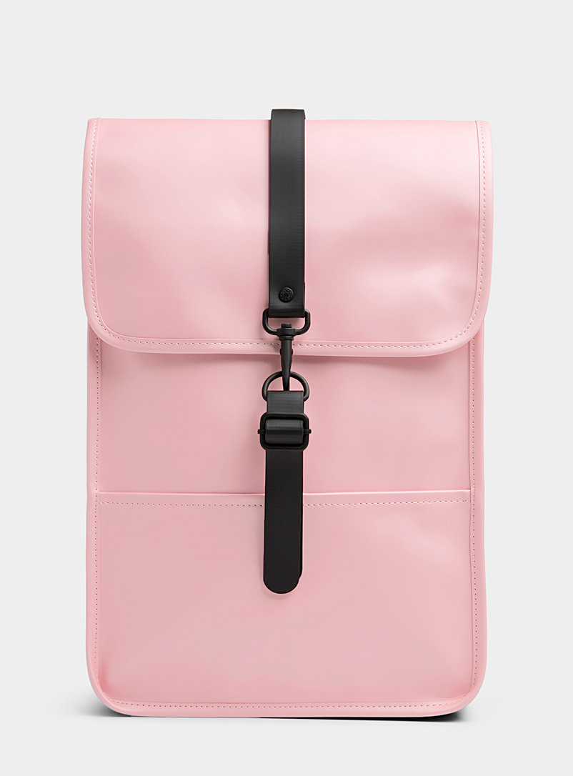 Rains Dusky Pink Minimalist backpack for women