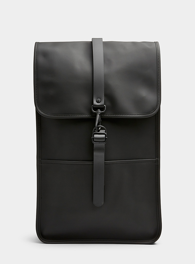 Rains: Le sac à dos imperméable minimaliste Noir pour homme