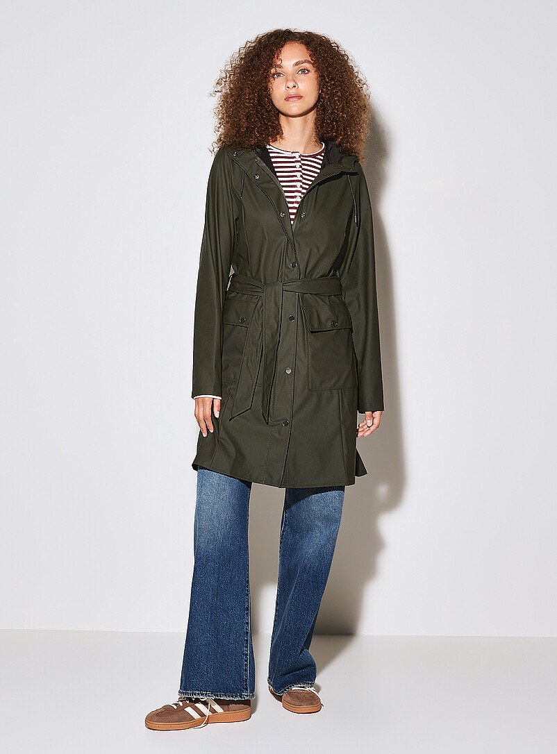 Curve Trench Raincoat