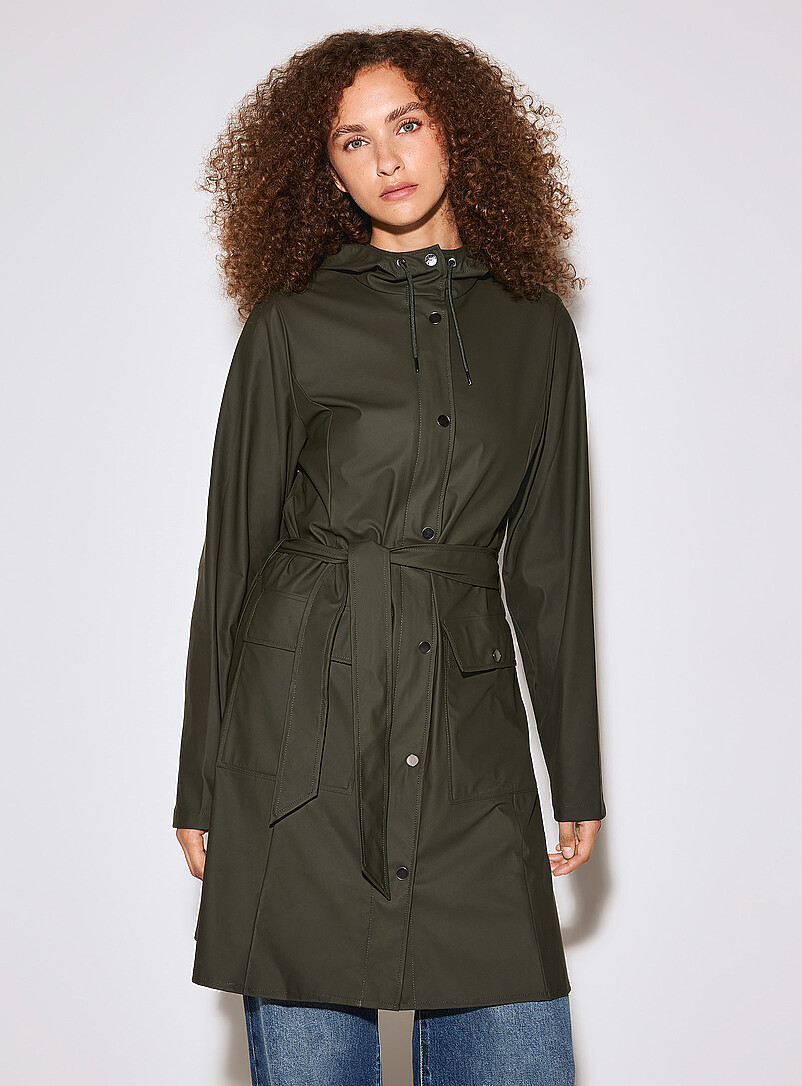 Curve trench raincoat product image 2