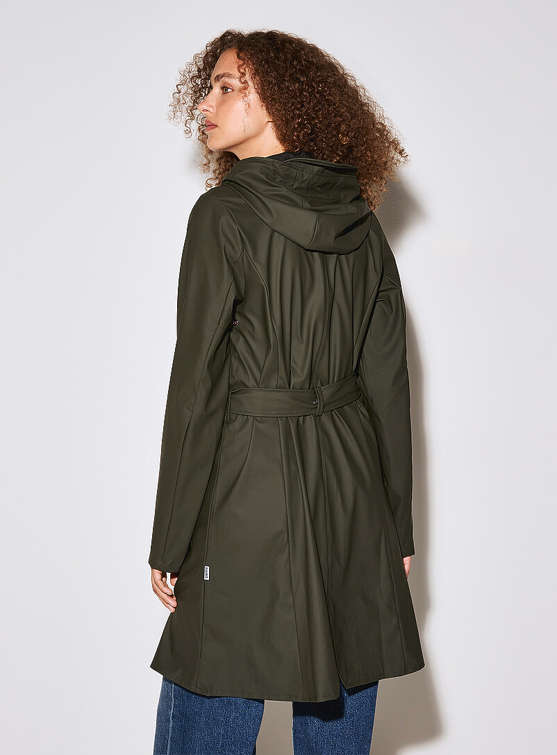 Curve trench raincoat product image 3