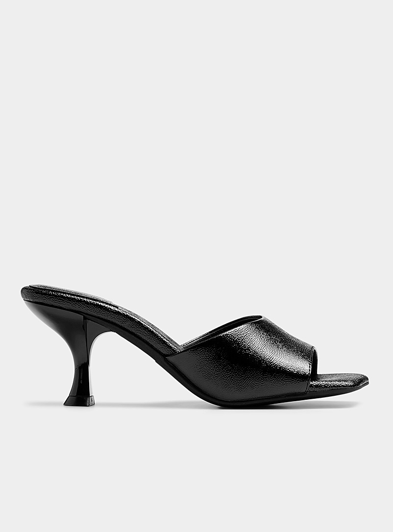 Jeffrey Campbell Black Square-toe heeled mules Women for women