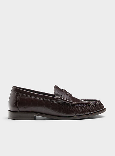 Jeffrey Campbell Brown Brown Stallone embossed loafers Women for women