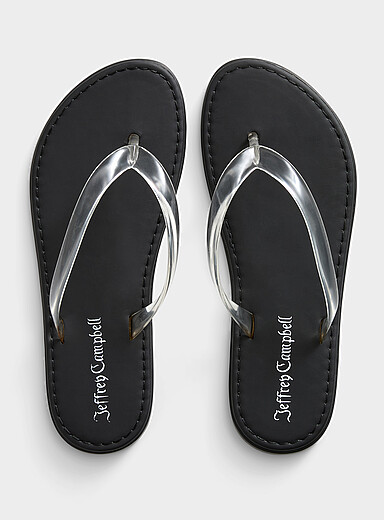 Beached jelly flip-flops
