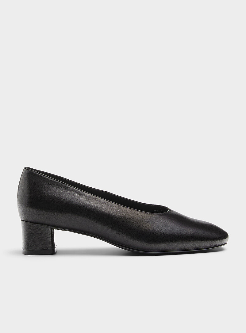 Trusted block-heel leather pumps Women product image 3