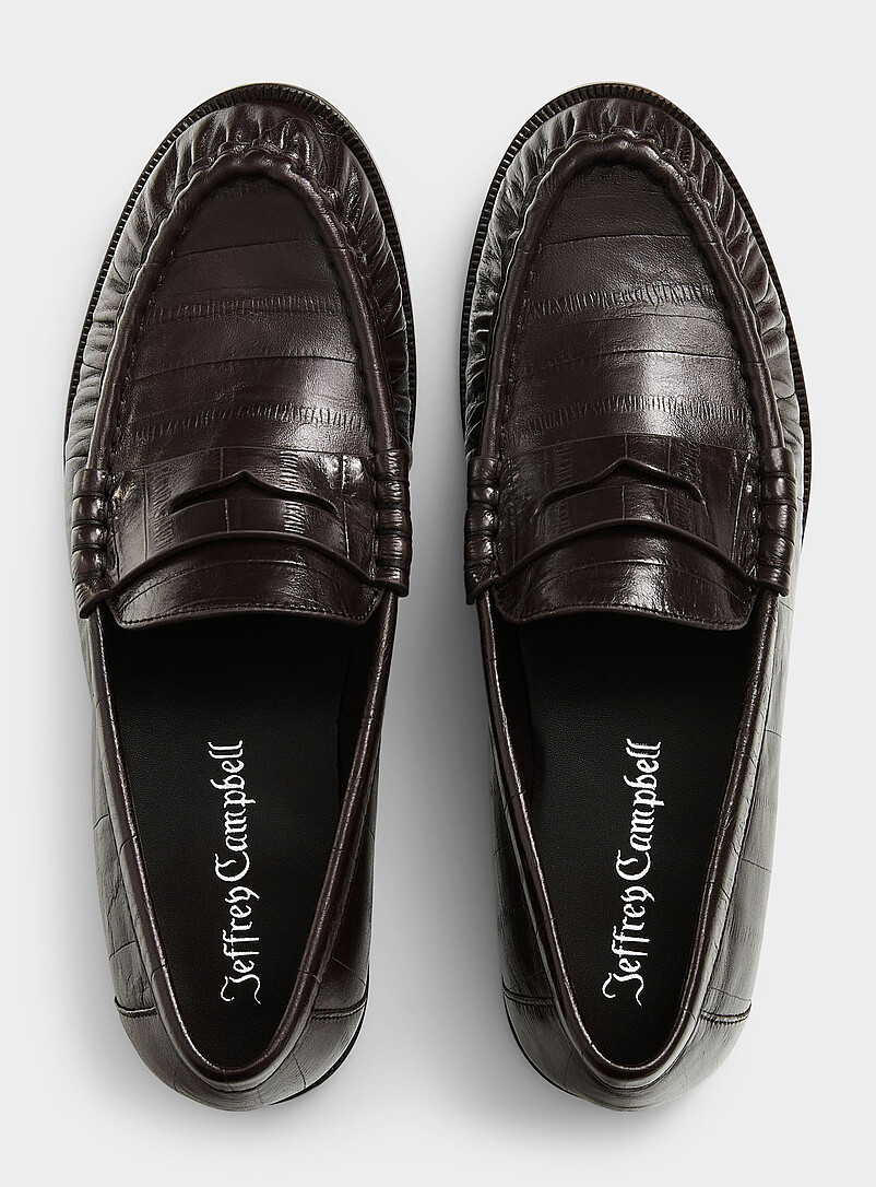 Brown Stallone embossed loafers Women product image 3