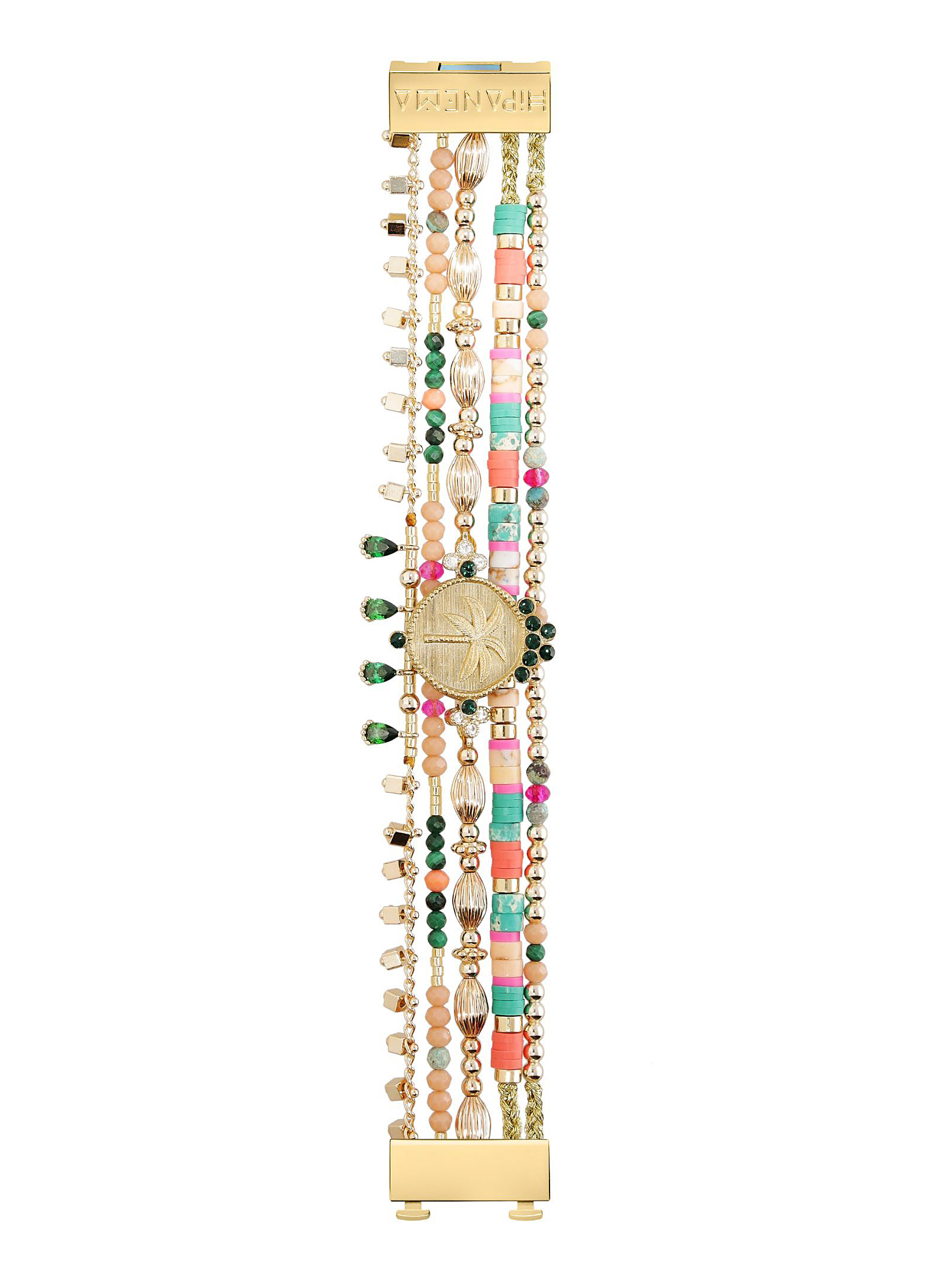 Hipanema Exotic Rowed Bracelet See Available Sizes In Green