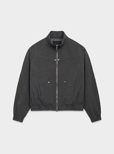 Louis Gabriel Nouchi Grey Offset seams relaxed technical jacket for men