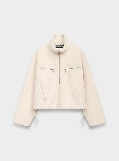 Half-zip fleece sweatshirt Unisex