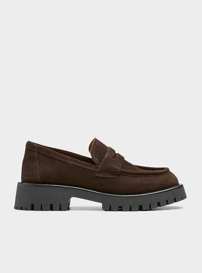 Lug-Sole Platform Penny Loafers Made In Portugal Women