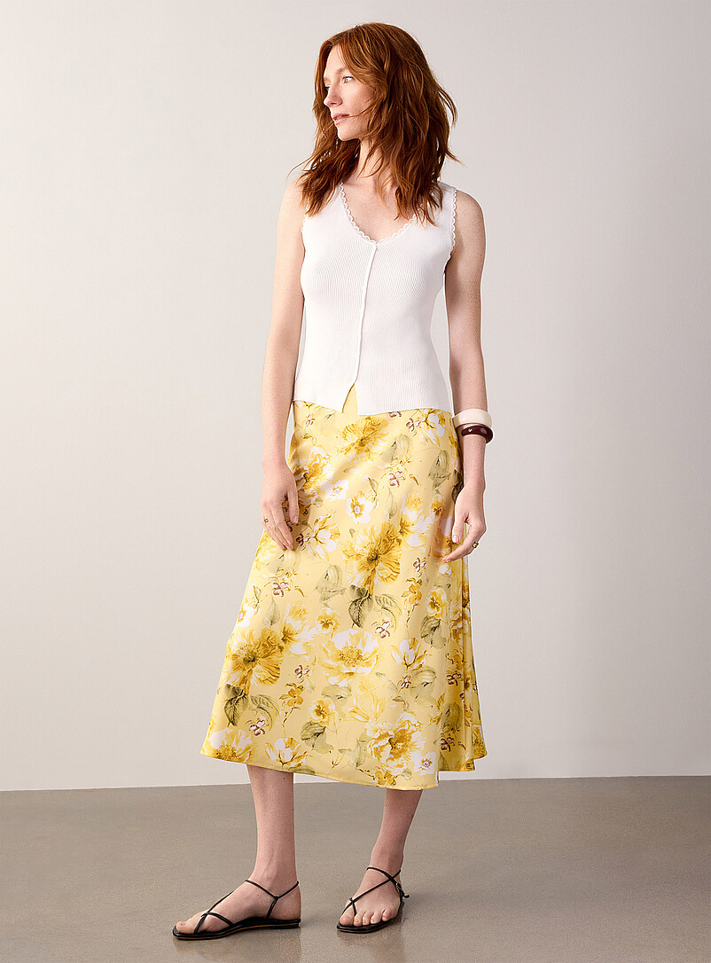 Sleek Satiny Skirt