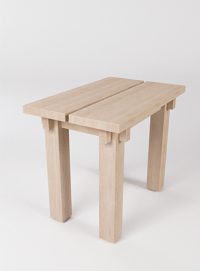 Appareil Atelier Light brown wood Piloti single bench