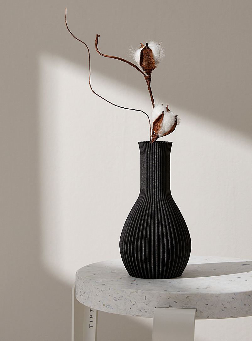 Grooved geometric vase | Simons X La Fabrique Nordique | Stylish