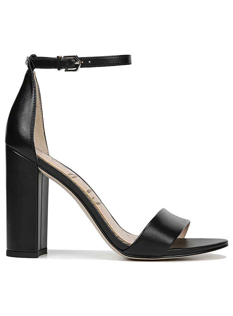 Sam Edelman Black Yaro ankle strap heeled sandals Women for error