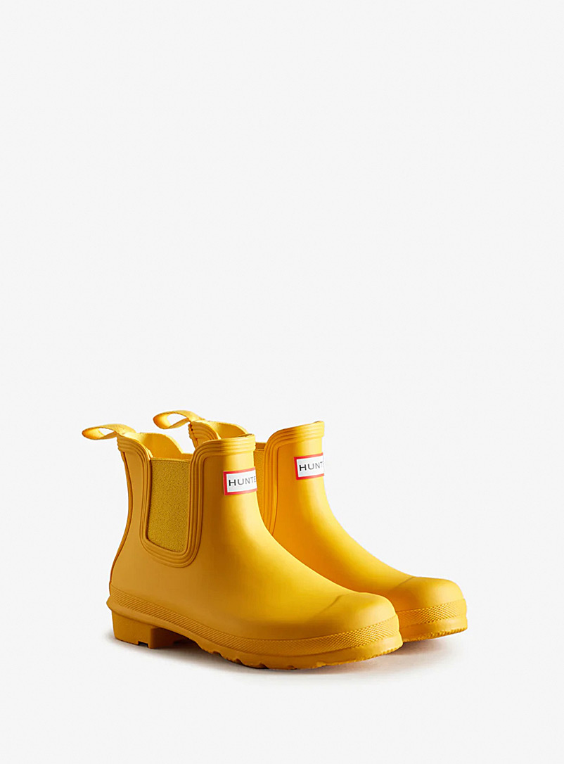 Hunter Lemon/Canary Yellow Original Chelsea rain boots Women for error