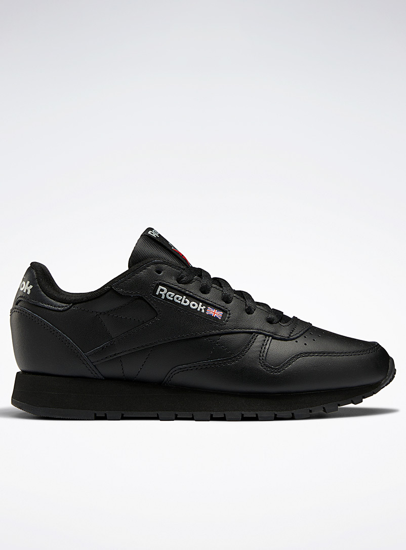 Reebok Classic Black Classic Leather neutral sneakers Women for error