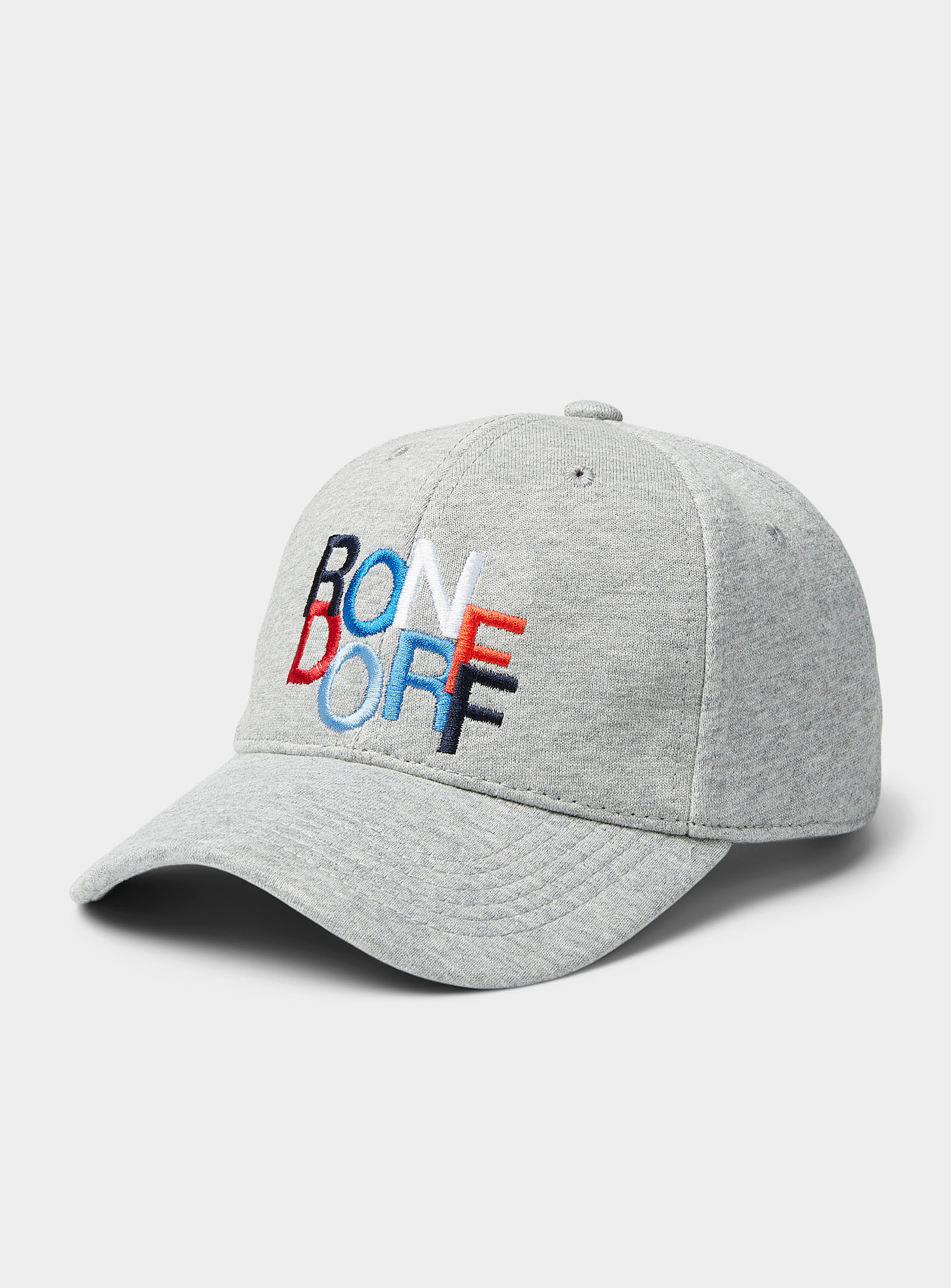 Ron Dorff Embroidered Signature Jersey Cap In Grey