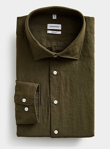 La chemise pur lin <b>Coupe r&eacute;guli&egrave;re</b>