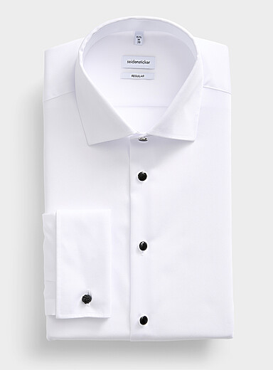 La chemise smoking boutons brandebourgs <b>Coupe r&eacute;guli&egrave;re</b>