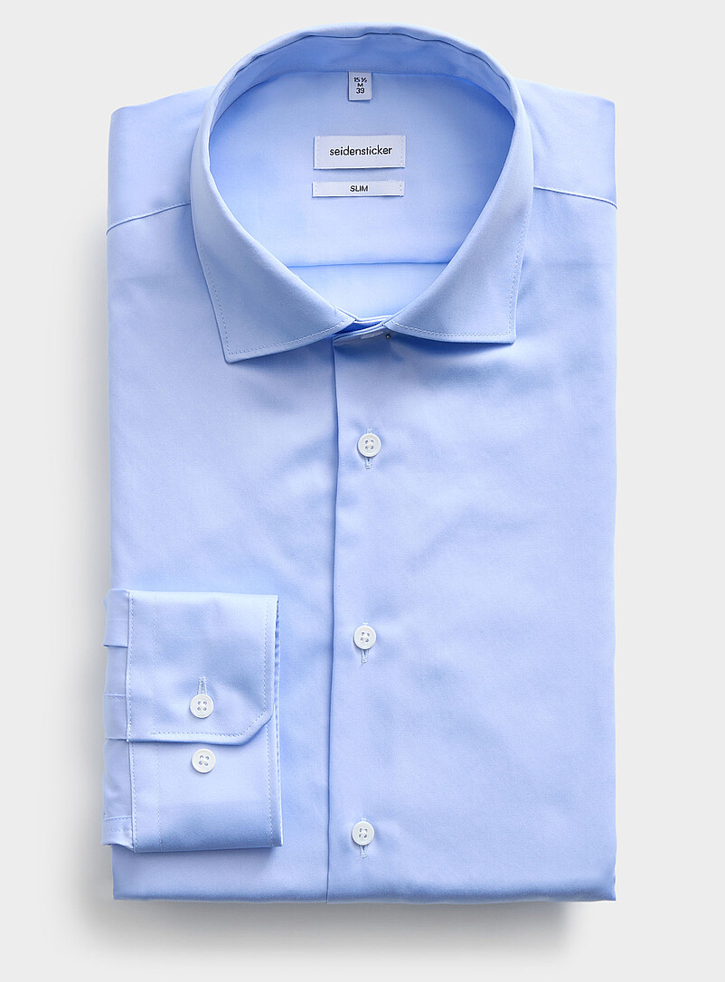Non-Iron Sateen Shirt Slim Fit