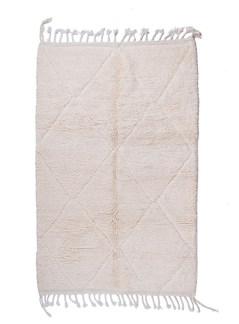 Boho Lab Ivory White Minimalist diamond rug 160 x 255 cm Single original