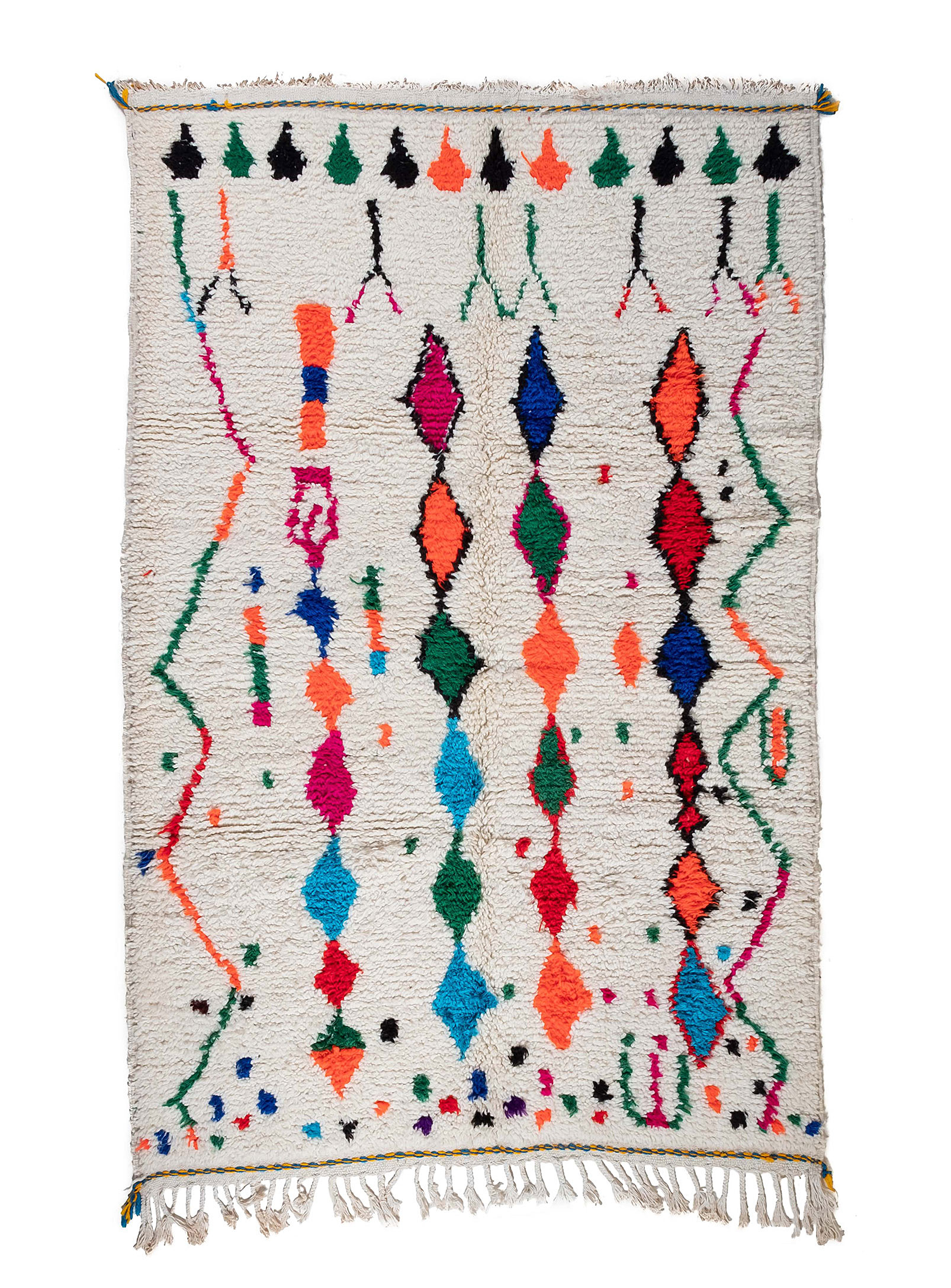 Boho Lab - Multicoloured creativity artisanal rug Single original