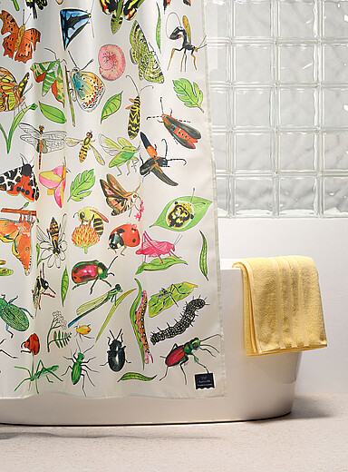 Costume de bain Assorted &Eacute;t&eacute; au Qu&eacute;bec shower curtain <b>In collaboration with artists Agathe BB and Fr&eacute;d&eacute;ric Lavoie</b>