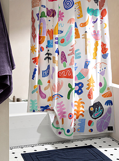 Touch of linen shower curtain, Simons Maison