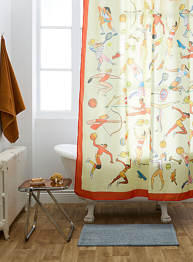 Costume de bain Assorted Elles jouent shower curtain <b>In collaboration with artist Agathe BB</b>