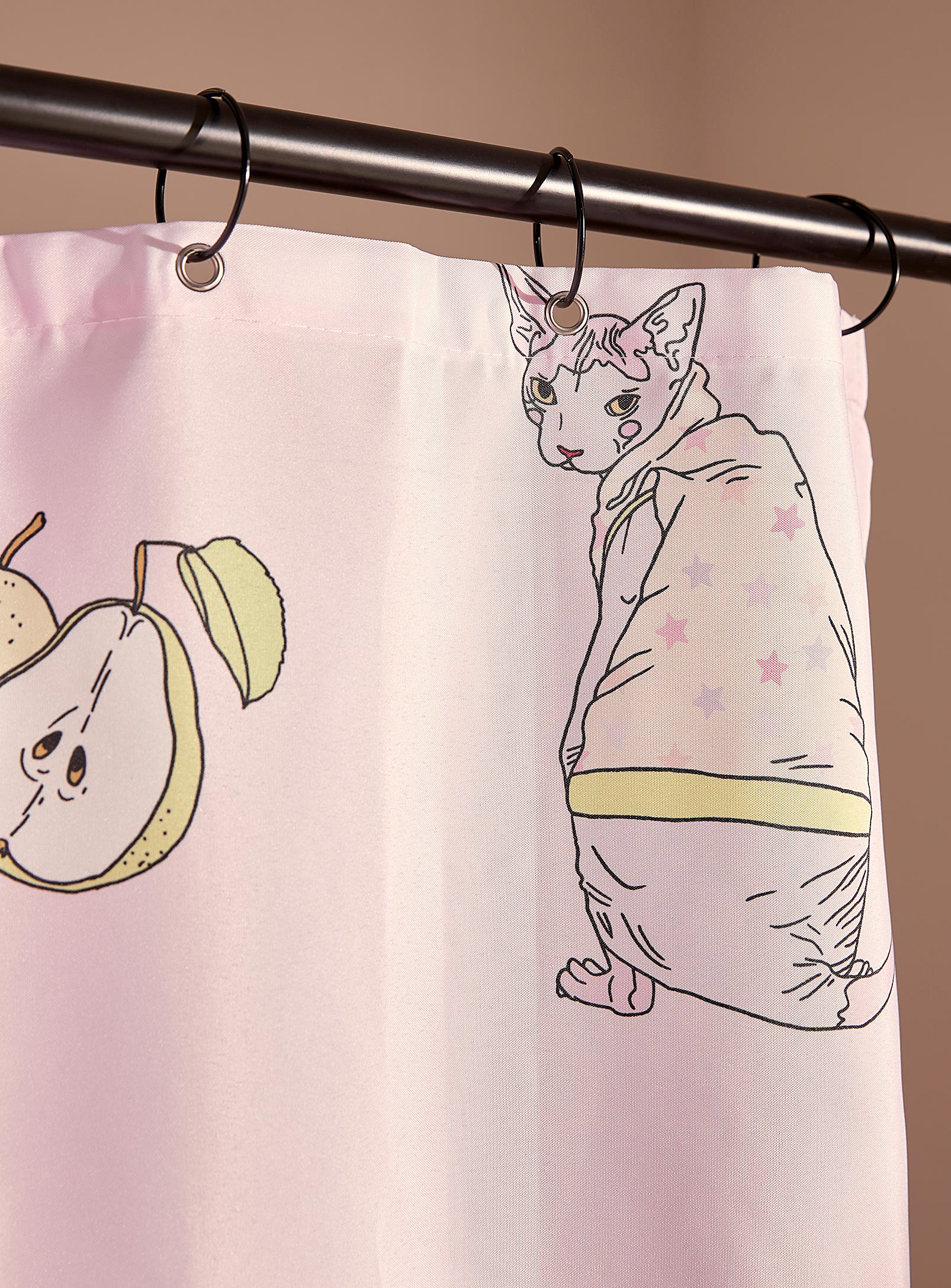 Costume de bain - Le rideau de douche Cats in clothes En collaboration avec l'artiste Lovestruck Prints