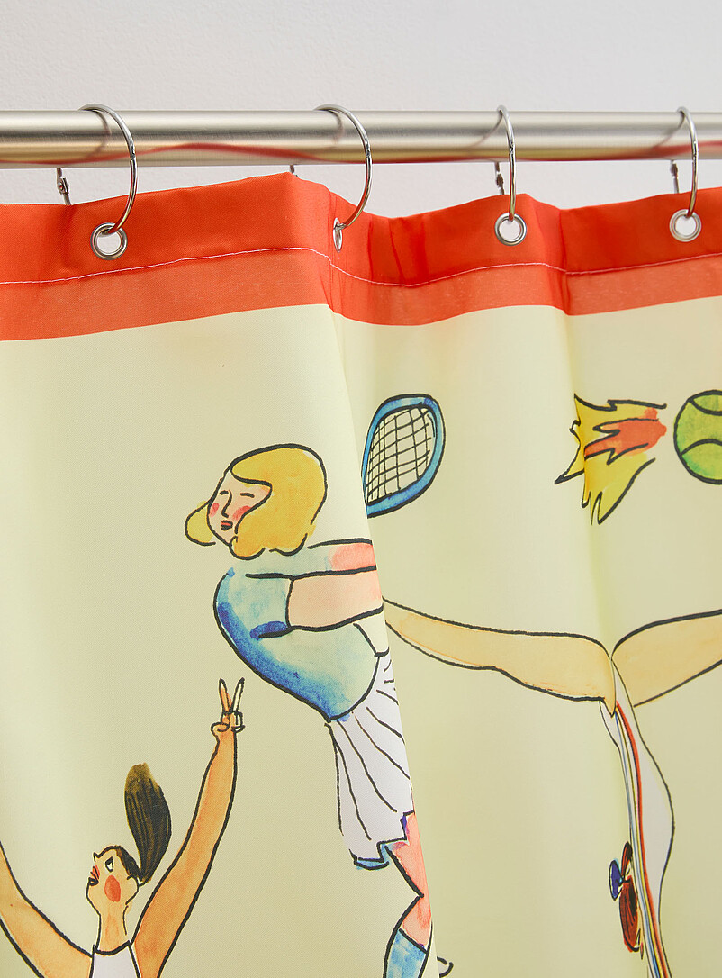 Elles jouent shower curtain In collaboration with artist Agathe BB product image 3