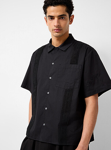 La chemise ruban crochet&eacute; Sune
